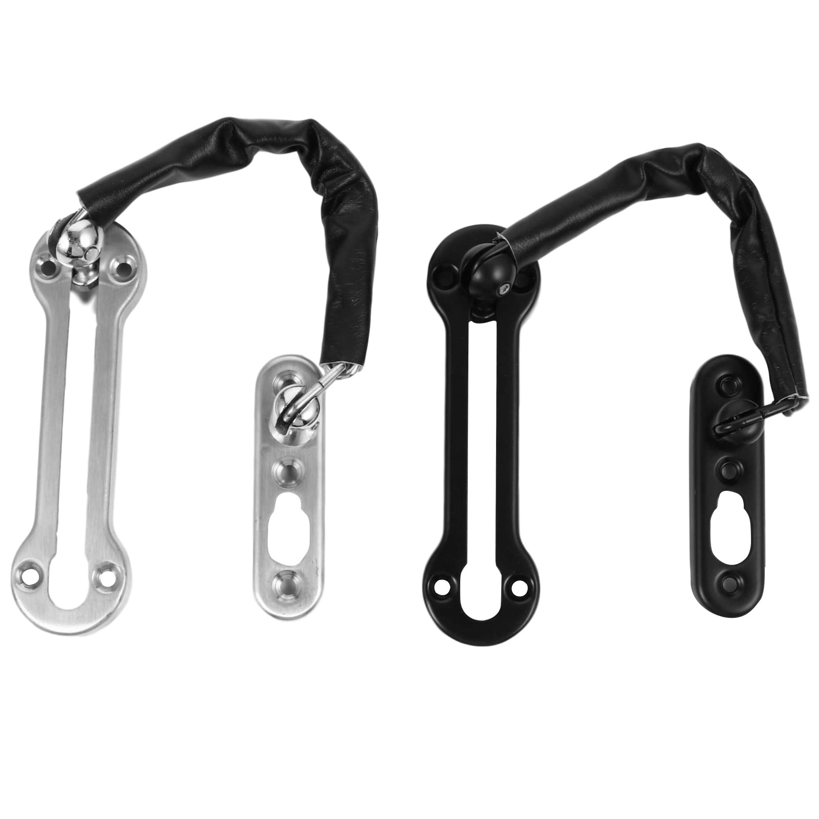 Security Chain Door - 2Pcs Anti-Theft Door Chain Latch Stainless