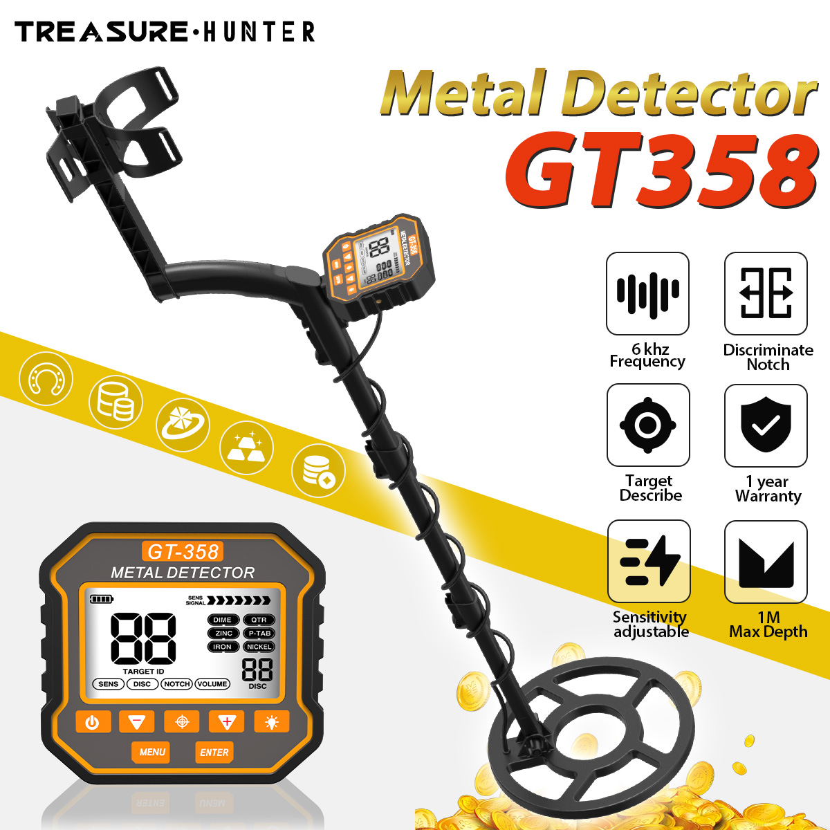 Treasure Hunter Metal Detector - Co Detector Plug 评论和价格
