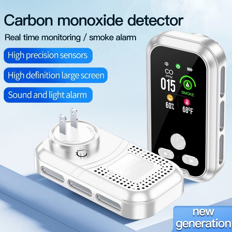 Portable 6 in 1 Gas Detector A - Co Detector Plug 评论和价格