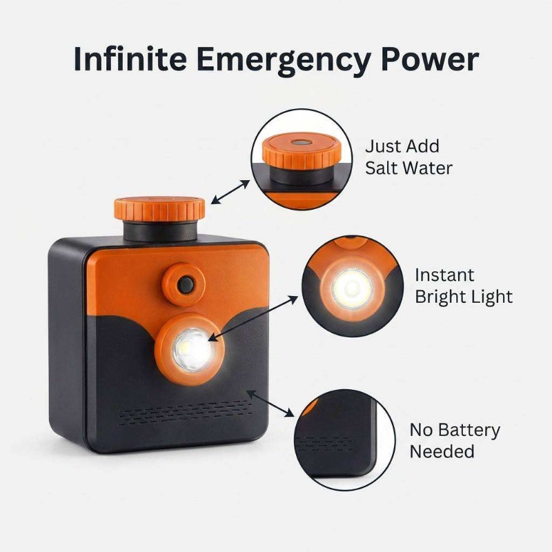 Saltwater Lamp Salt Water Powe - Power Outage Light 评论和价格